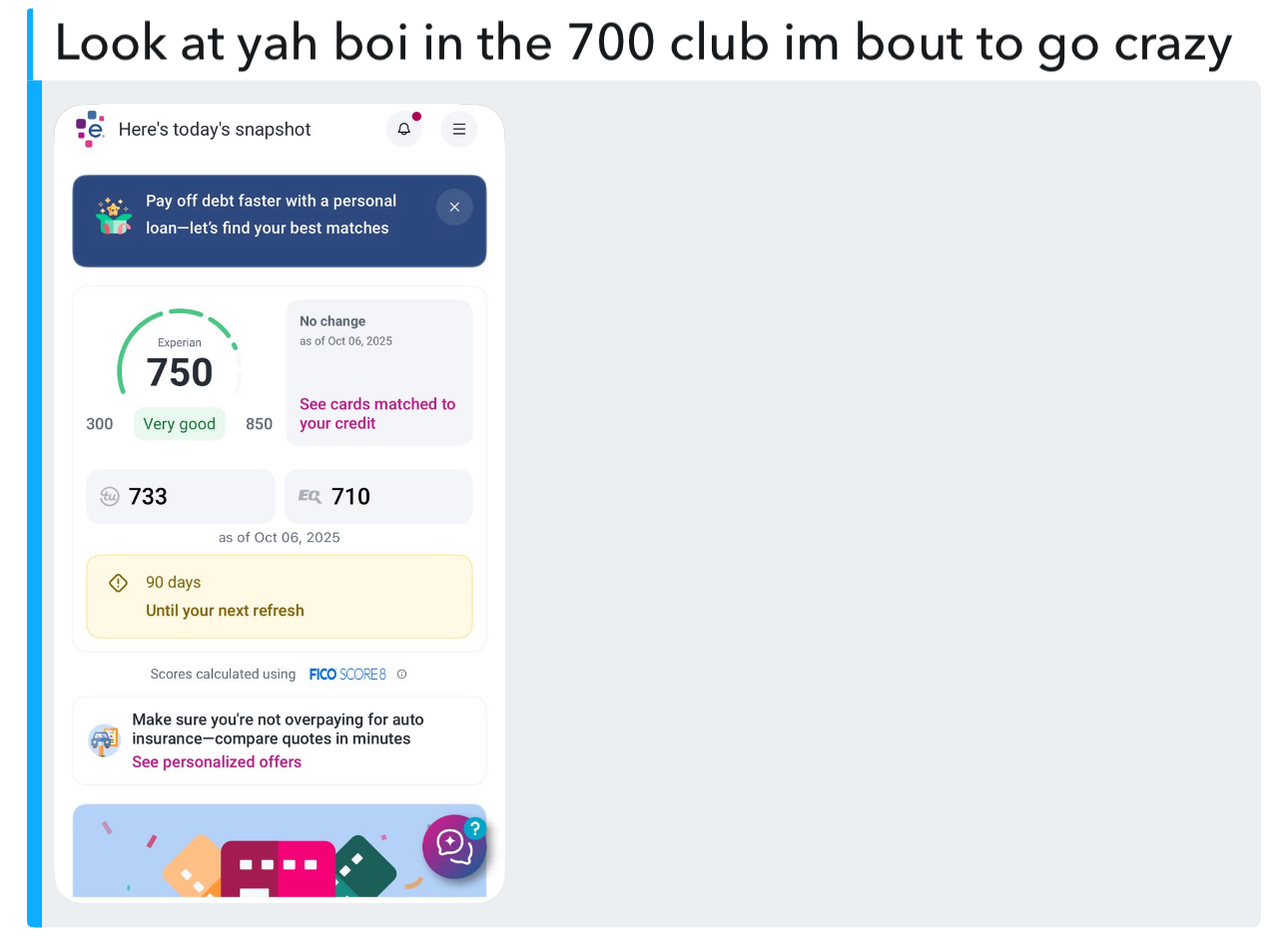 Real client win — All 3 bureaus in the 700s
